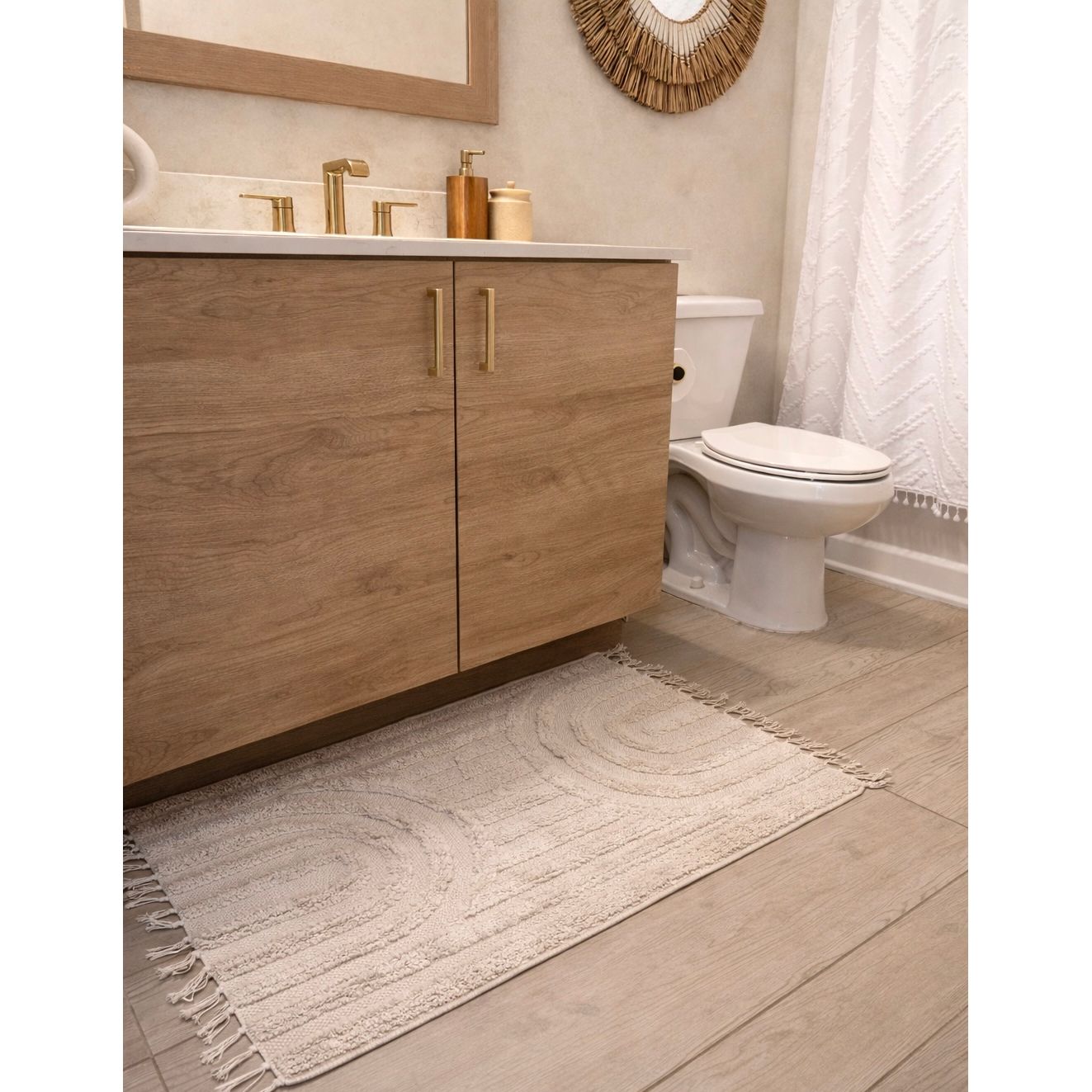 Hana Textured Bath Mat Busa Designs