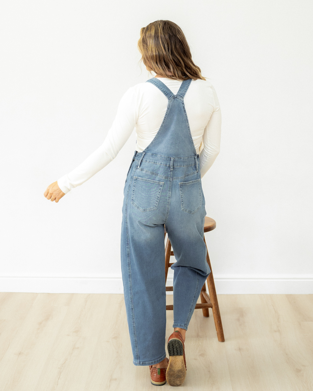 Retro Grunge Straight-Leg Denim Overalls – Dusk Blue Indie & Co.