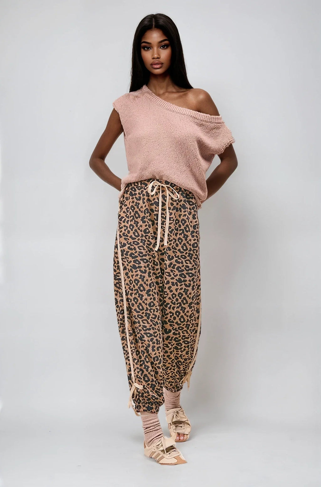 Wild Prowess Jogger – Leopard Luxe Waffle Knit Fitkitty Culture Athleisure Wear, Yoga Wear & Women's Clothing