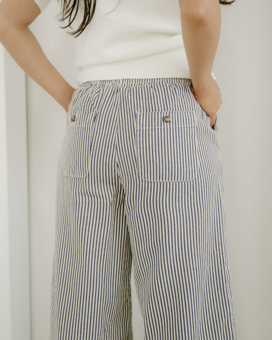 Collins Drawstring Elastic Waist Pants Indie & Co.