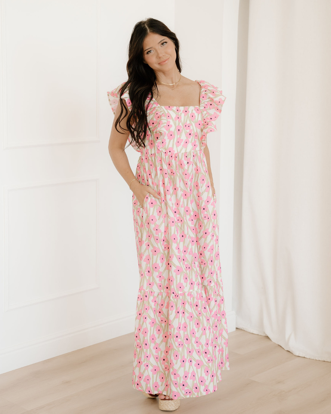 Enchanted Meadow Ruffled Maxi Dress