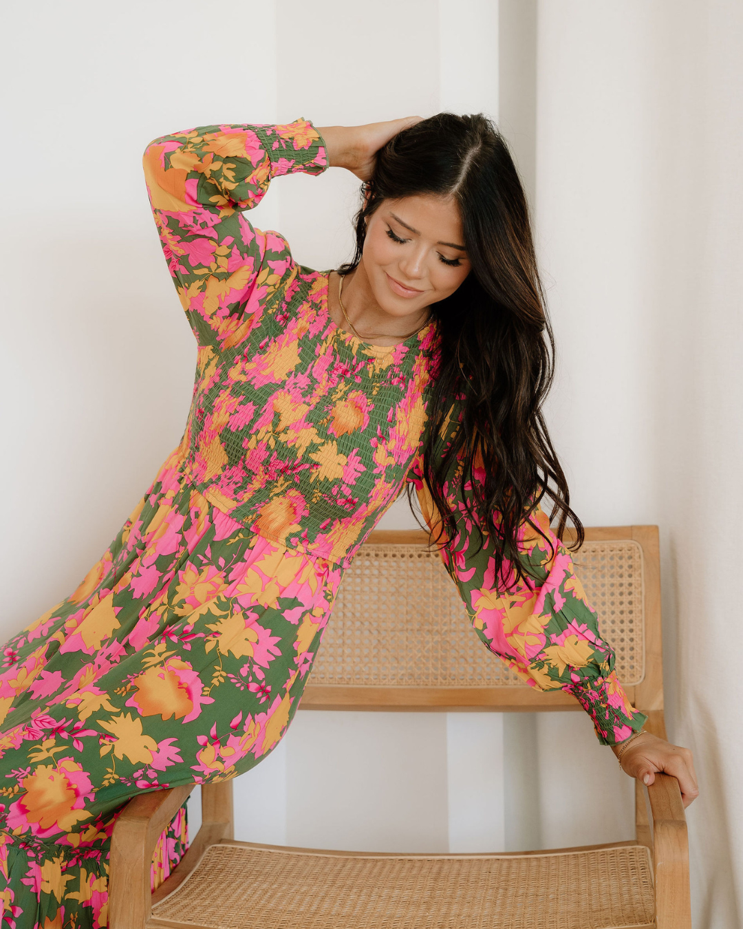 Tinsley Floral Smocked Tiered Maxi Dress