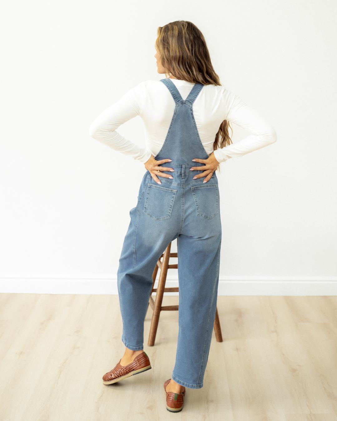 Retro Grunge Straight-Leg Denim Overalls – Dusk Blue Indie & Co.