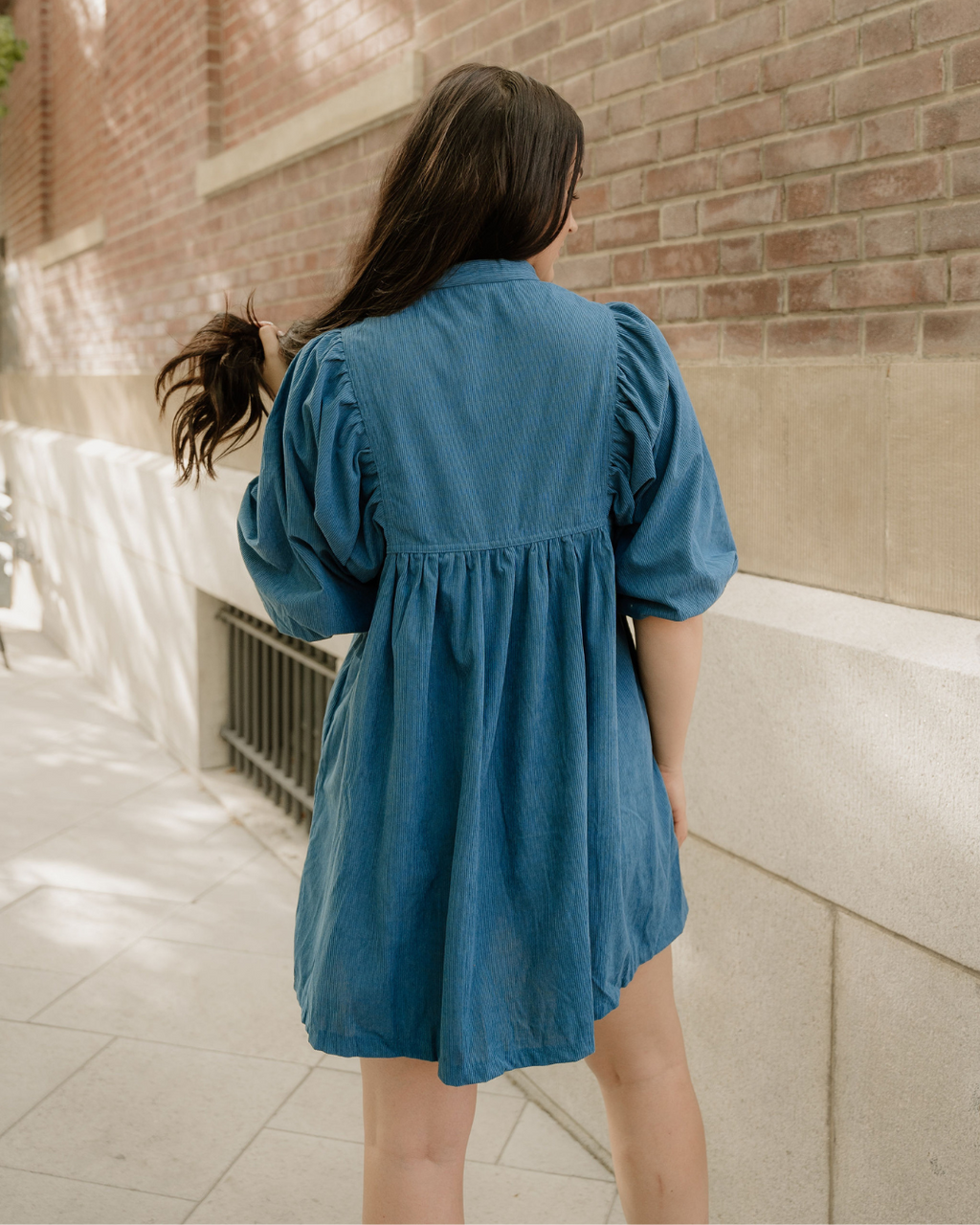 Sutton Corduroy Dress - Teal Indie & Co.