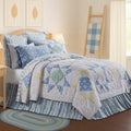 Jolie Blue Patchwork Bedding Set - Coastal Farmhouse Quilt & Shams VHC Brands