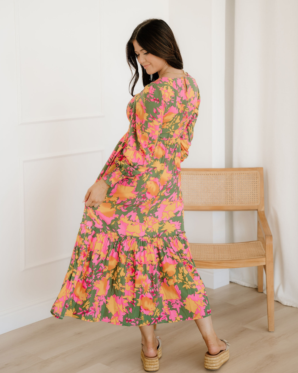 Tinsley Floral Smocked Tiered Maxi Dress