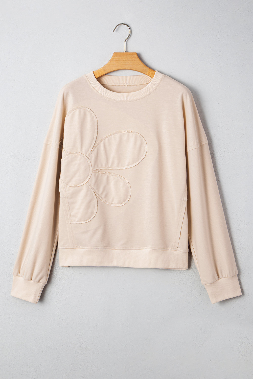 Luna Drop Shoulder Floral Top - Beige