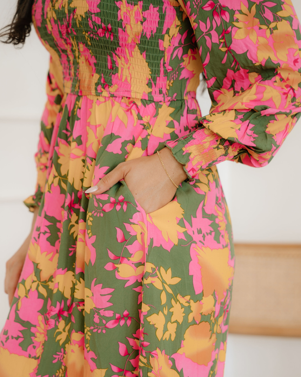 Tinsley Floral Smocked Tiered Maxi Dress