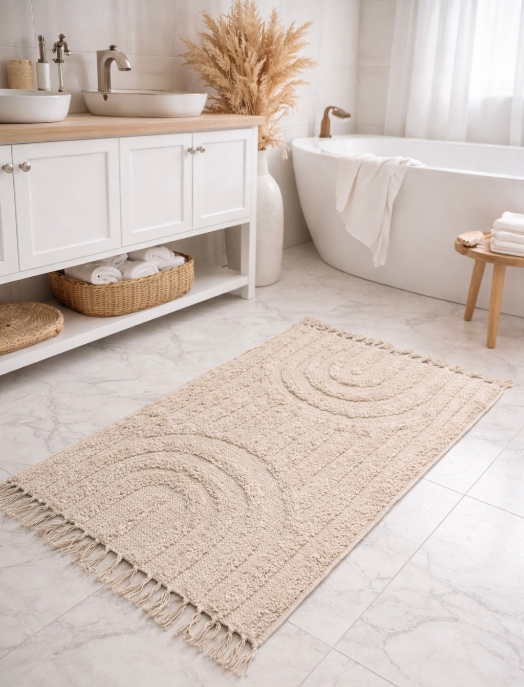 Hana Textured Bath Mat Busa Designs