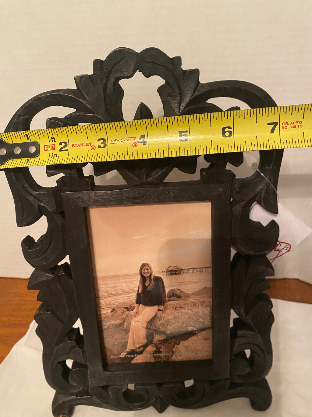 Gothic Black Filigree Ornate Photo Frame Primitives by Kathy
