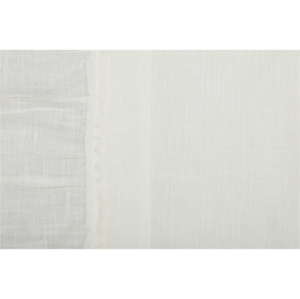 Kathryn Cream White Ruffled King Pillow Case Set of 2 VHC Brands