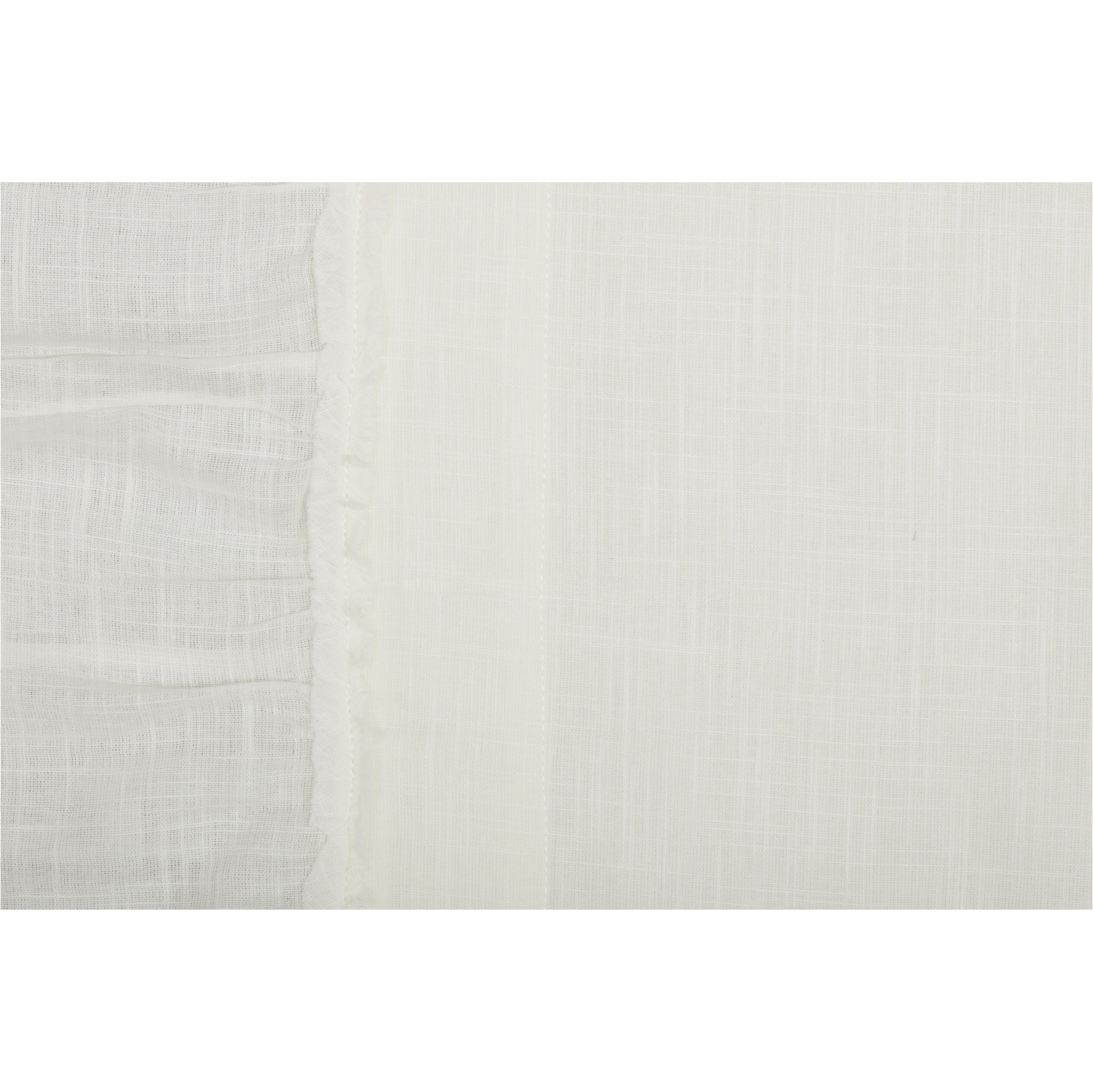 Kathryn Cream White Ruffled King Pillow Case Set of 2 VHC Brands