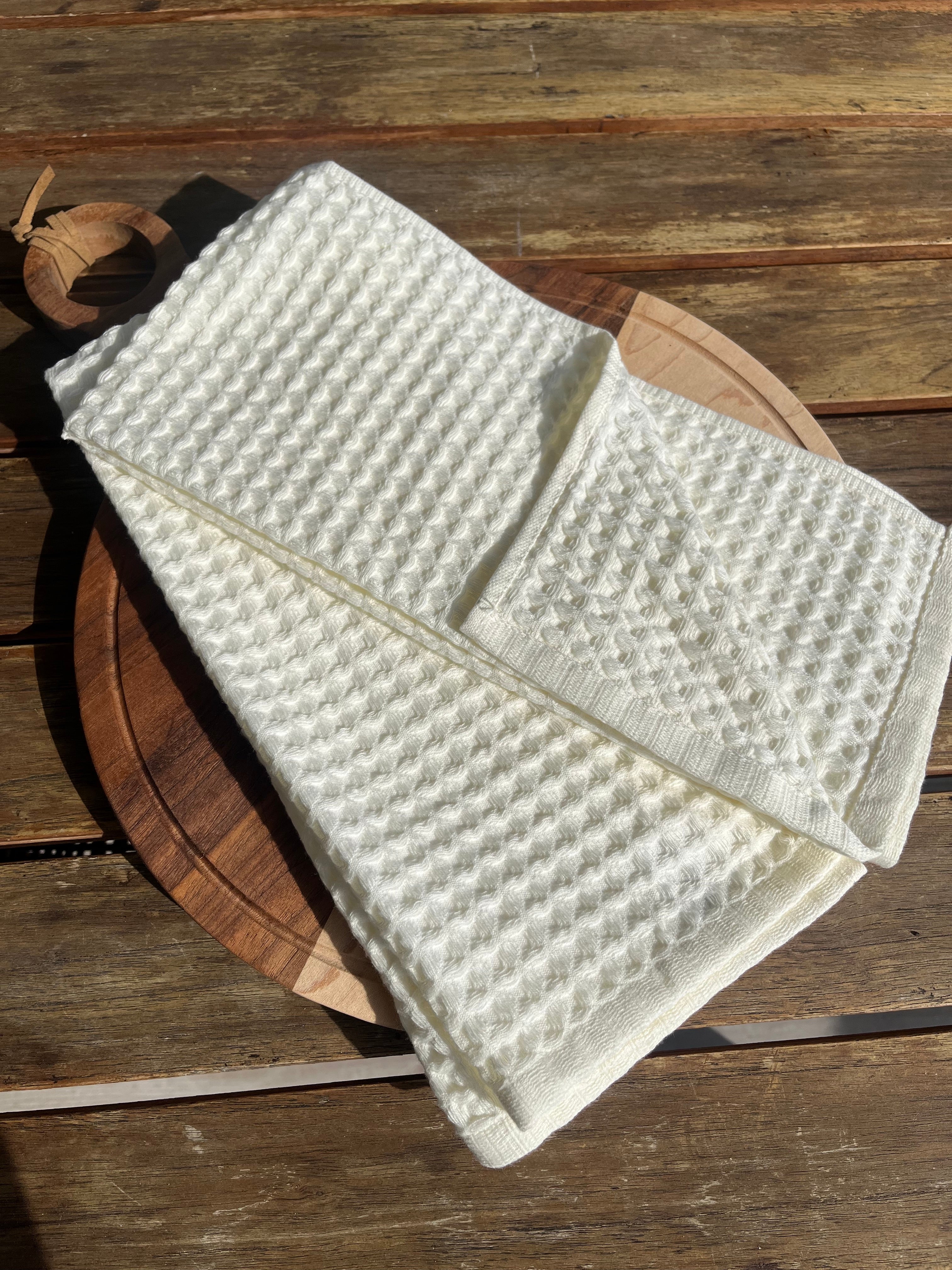 Verona Waffle Kitchen Towels – 2 Piece Set Busa Designs