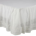 Kathryn Cream White Ruffled Bed Skirt - King (78" x 80" x 16") VHC Brands