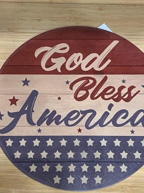 PATRIOTIC WELCOME SIGN Americana Front Door Decor AllyBay VHC Brands
