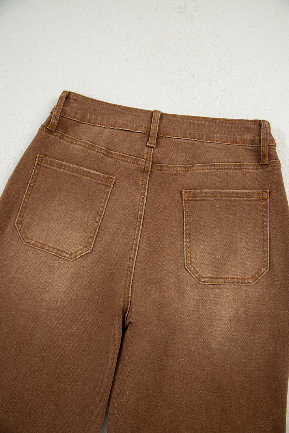 Willow Cropped High Rise Wide Leg Jeans – Earthy Breen