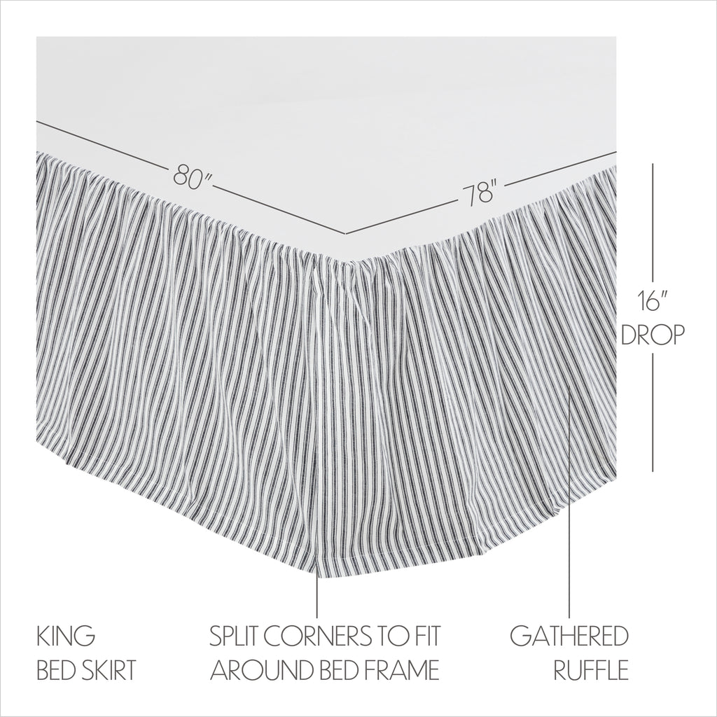 Sawyer Mill Charcoal Patchwork & Stripe Bedding Bundle