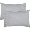 Sawyer Mill Blue Ticking Stripe Pillow Sham AllyBay