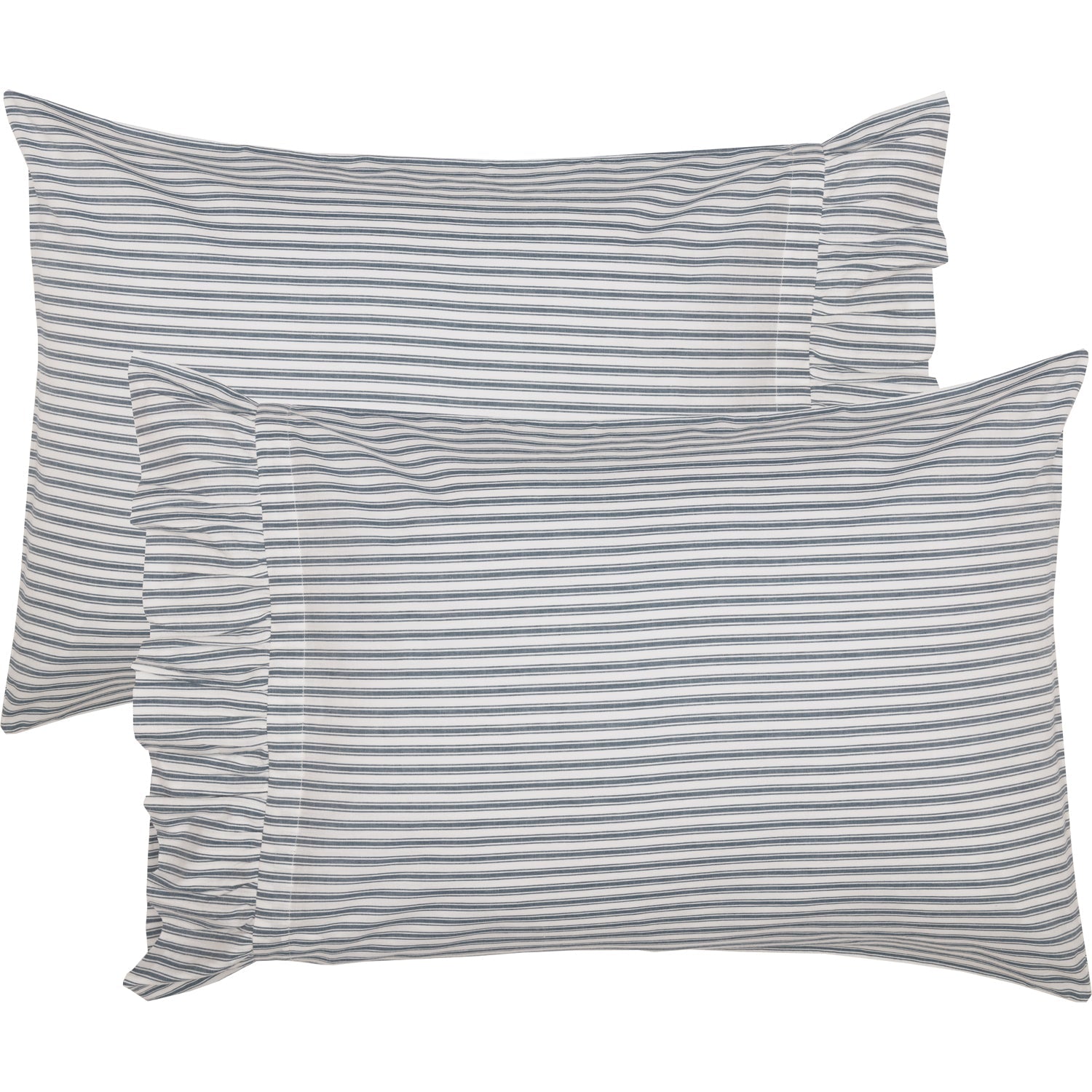 Sawyer Mill Blue Ticking Stripe Pillow Sham AllyBay