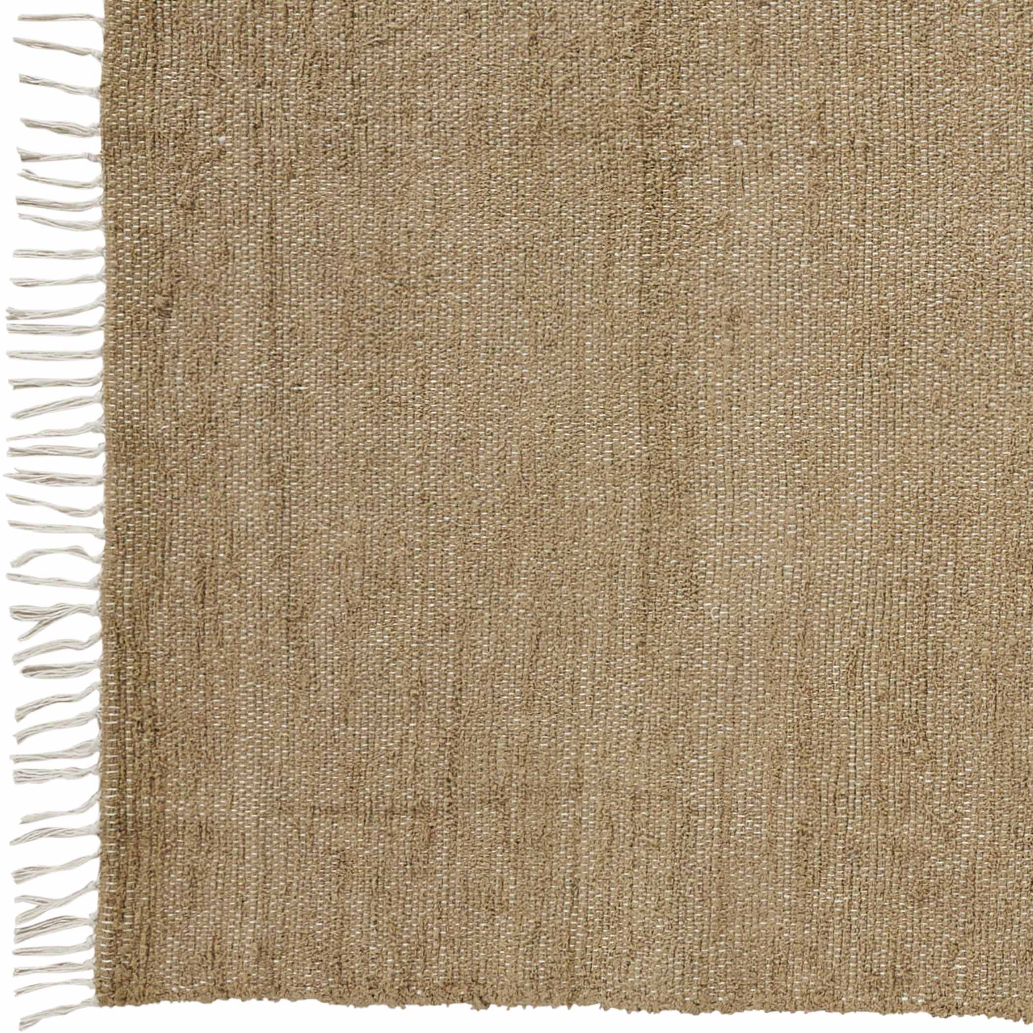 Natural Burlap Jute Area Rug – Farmhouse Woven Floor Mat