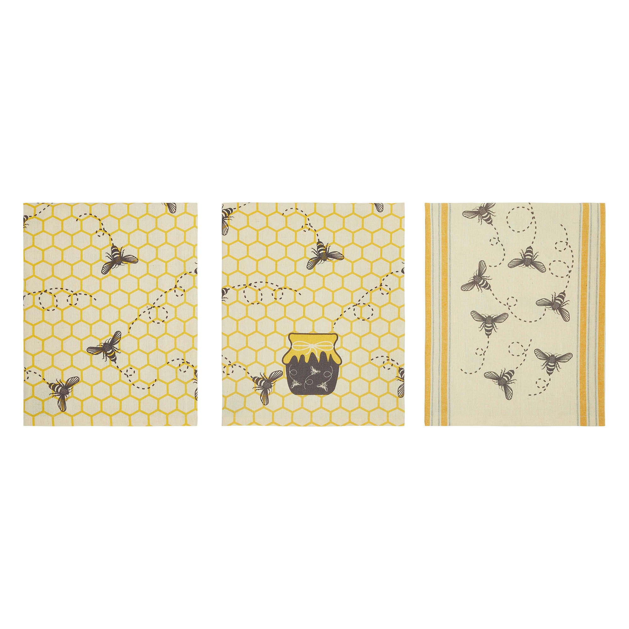 Sweet Buzzy Bees Kitchen Tea Towel Set