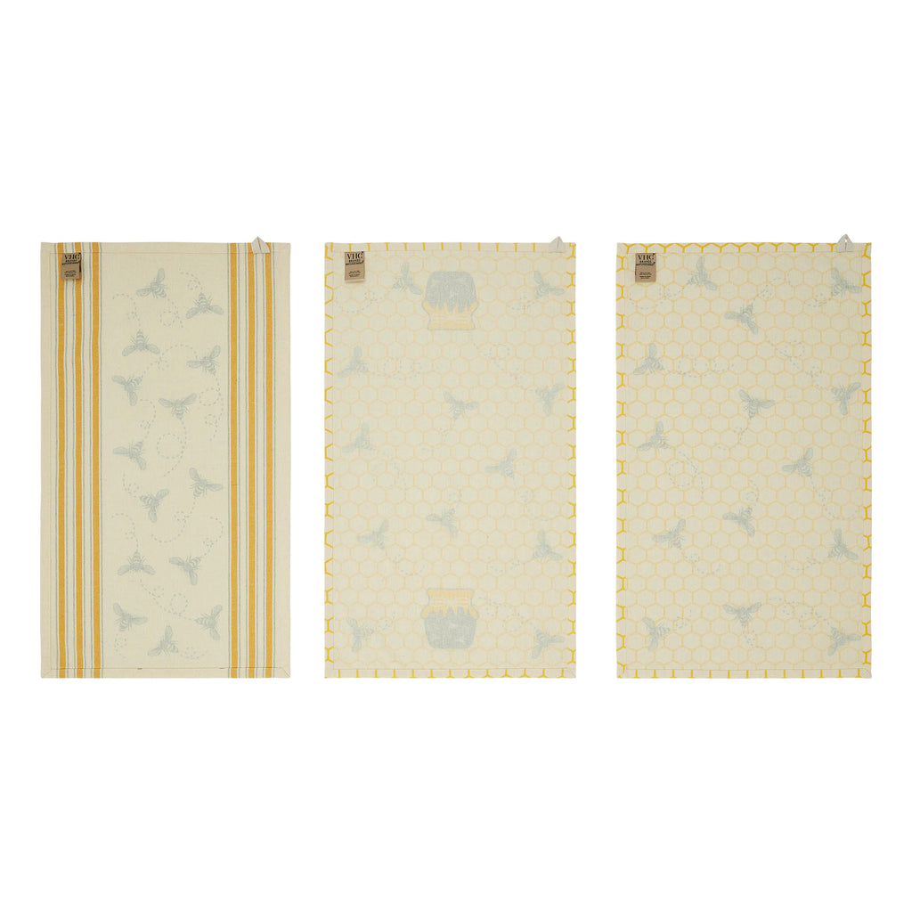 Sweet Buzzy Bees Kitchen Tea Towel Set