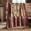 My Country 1776 Woven Throw 50x60 VHC Brands