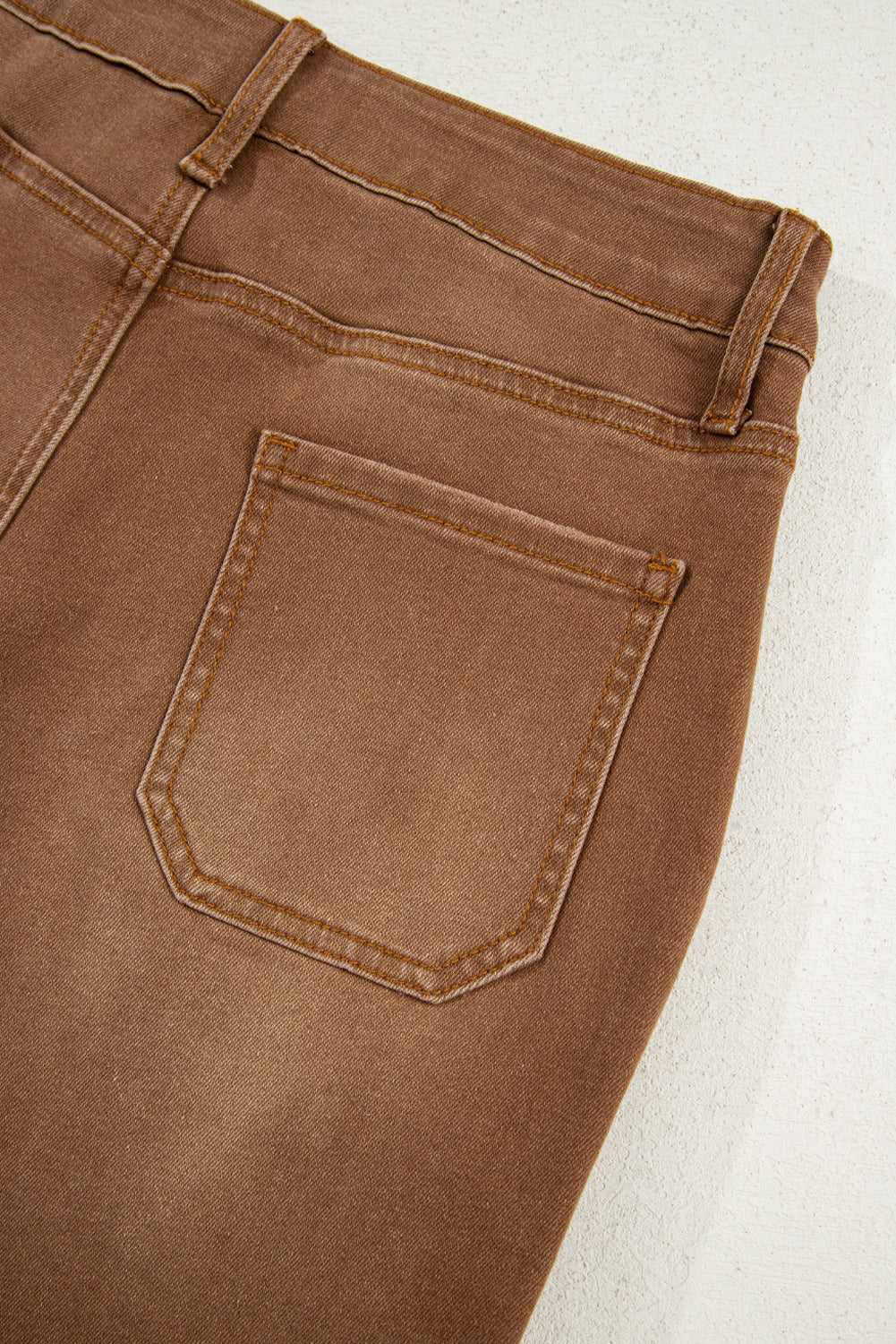 Willow Cropped High Rise Wide Leg Jeans – Earthy Breen