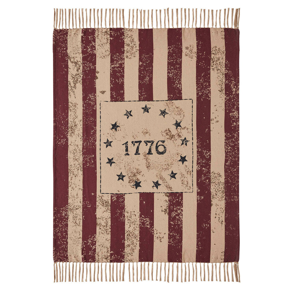 My Country 1776 Woven Throw 50x60 VHC Brands