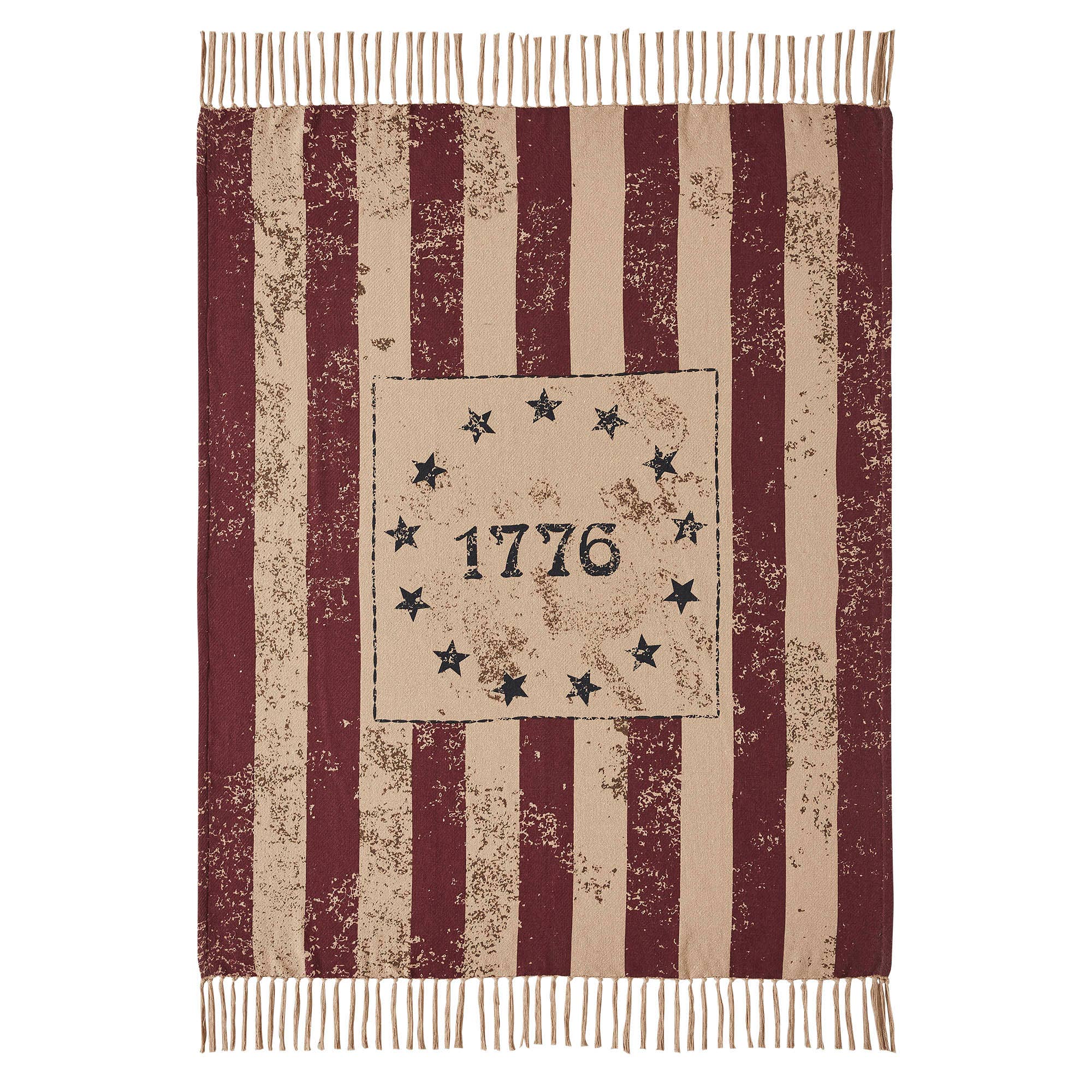 My Country 1776 Woven Throw 50x60 VHC Brands