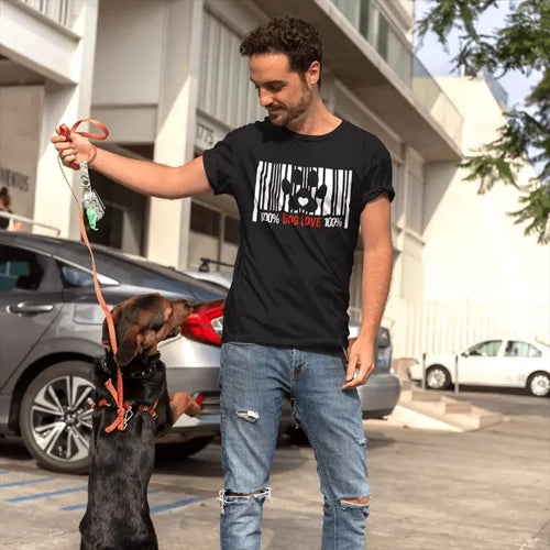 100% Dog Love Barcode With Paw Pet Lover Tee Adorb Custom Tees