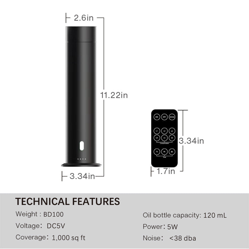 Luxury Waterless Nebula Scent Diffuser with Remote Control AllyBay