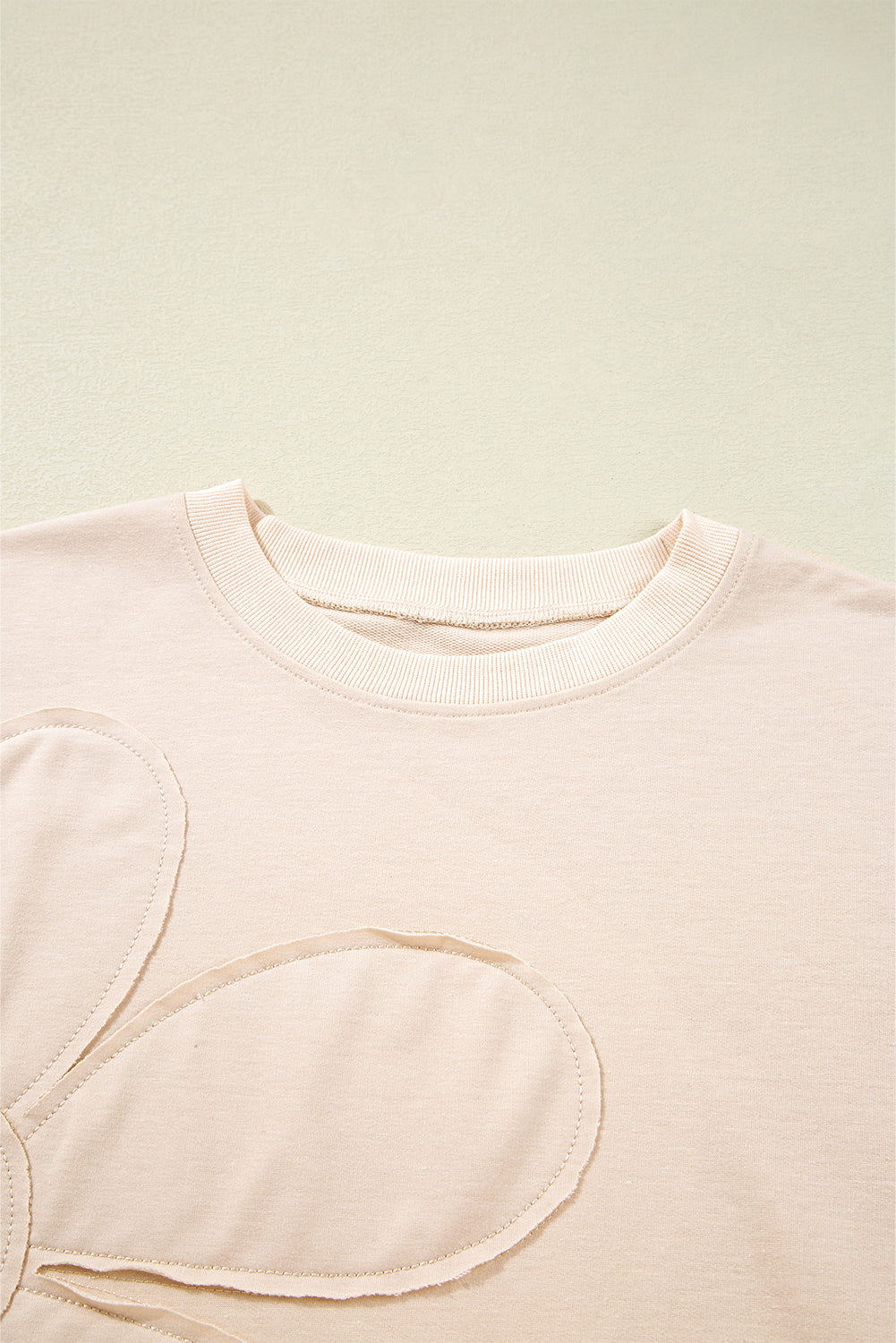 Luna Drop Shoulder Floral Top - Beige