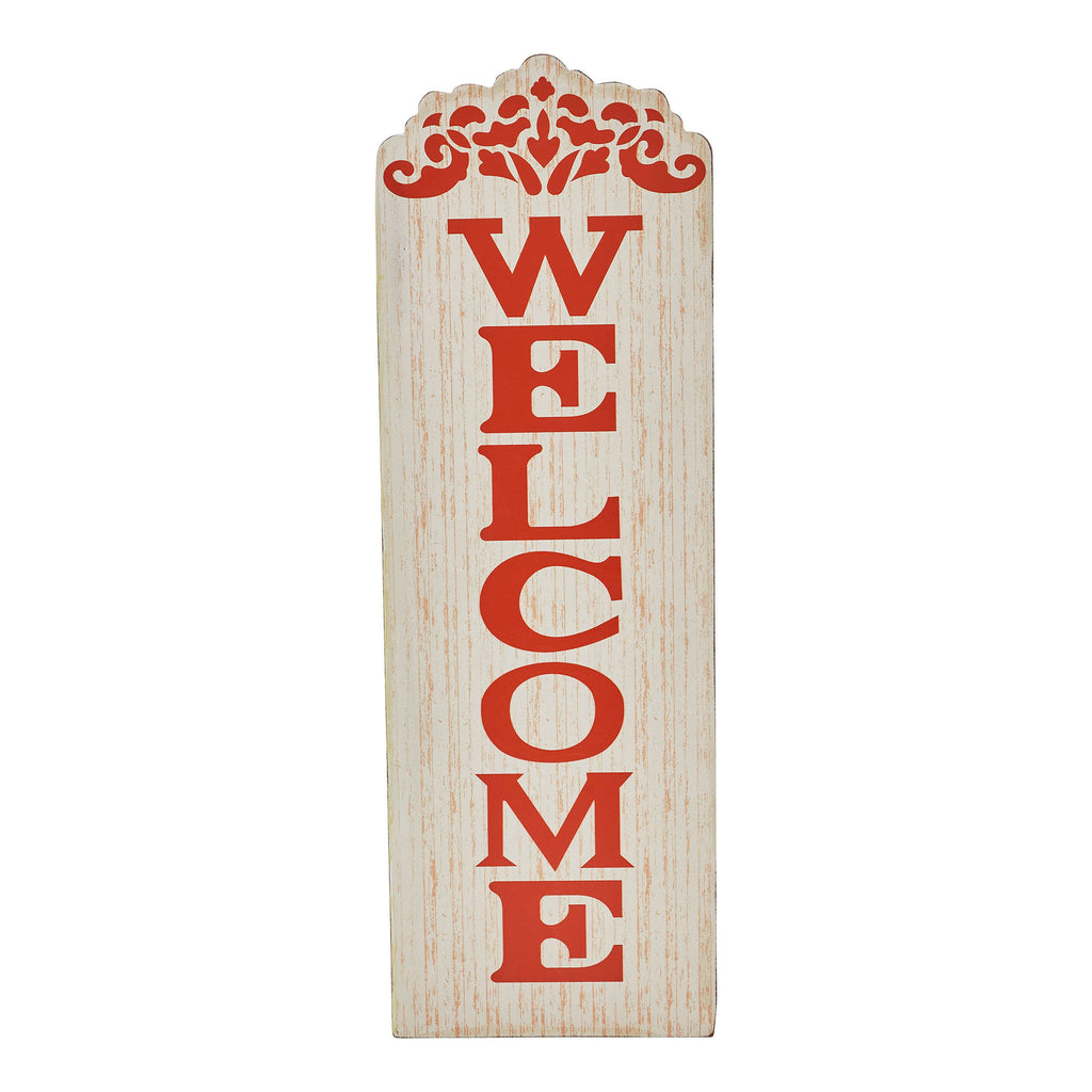 Fall Welcome Wooden Porch Sign – Vertical Autumn Entryway & Front Door Decor