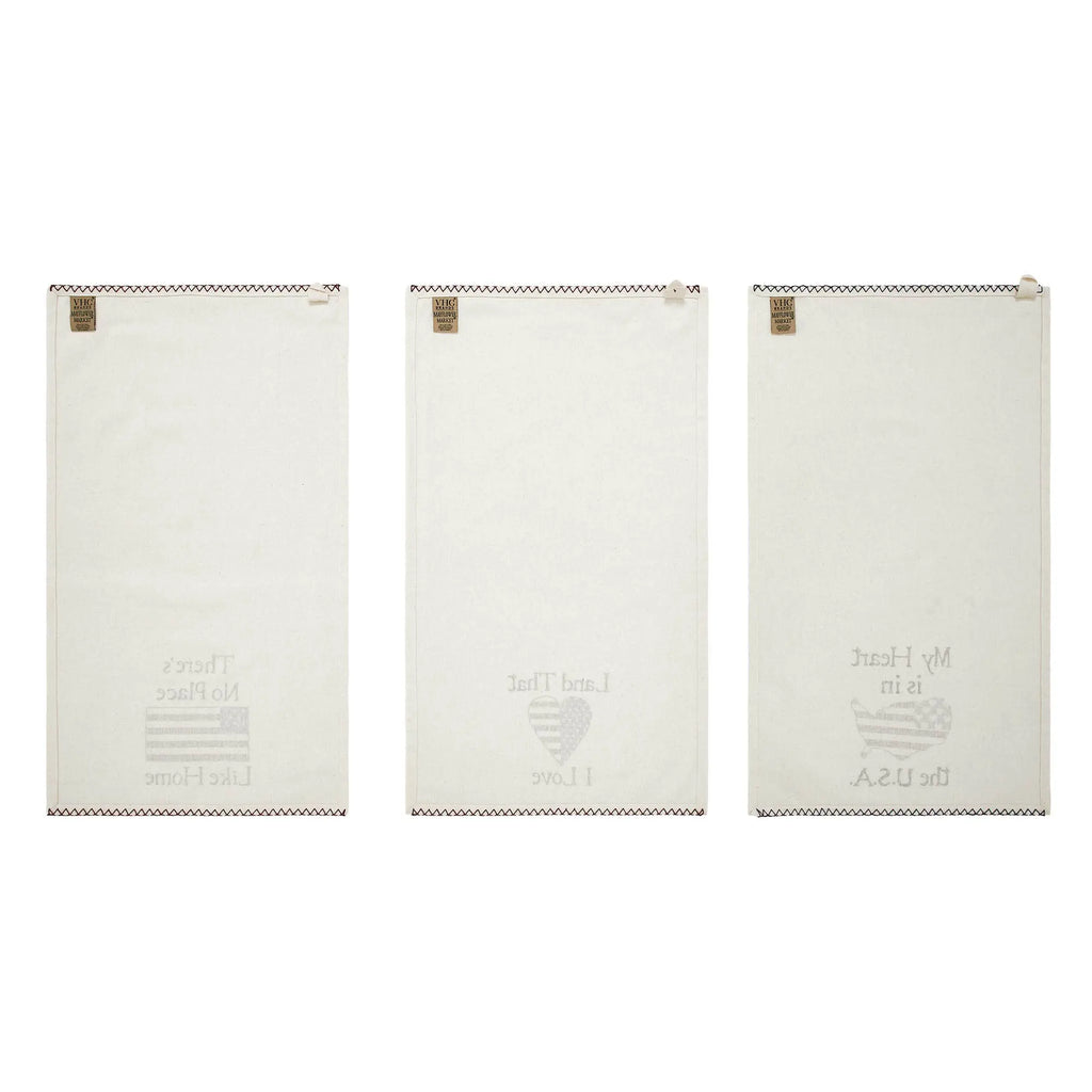 The Land That I Love Tea Towel Set of 3 16x28 VHC Brands