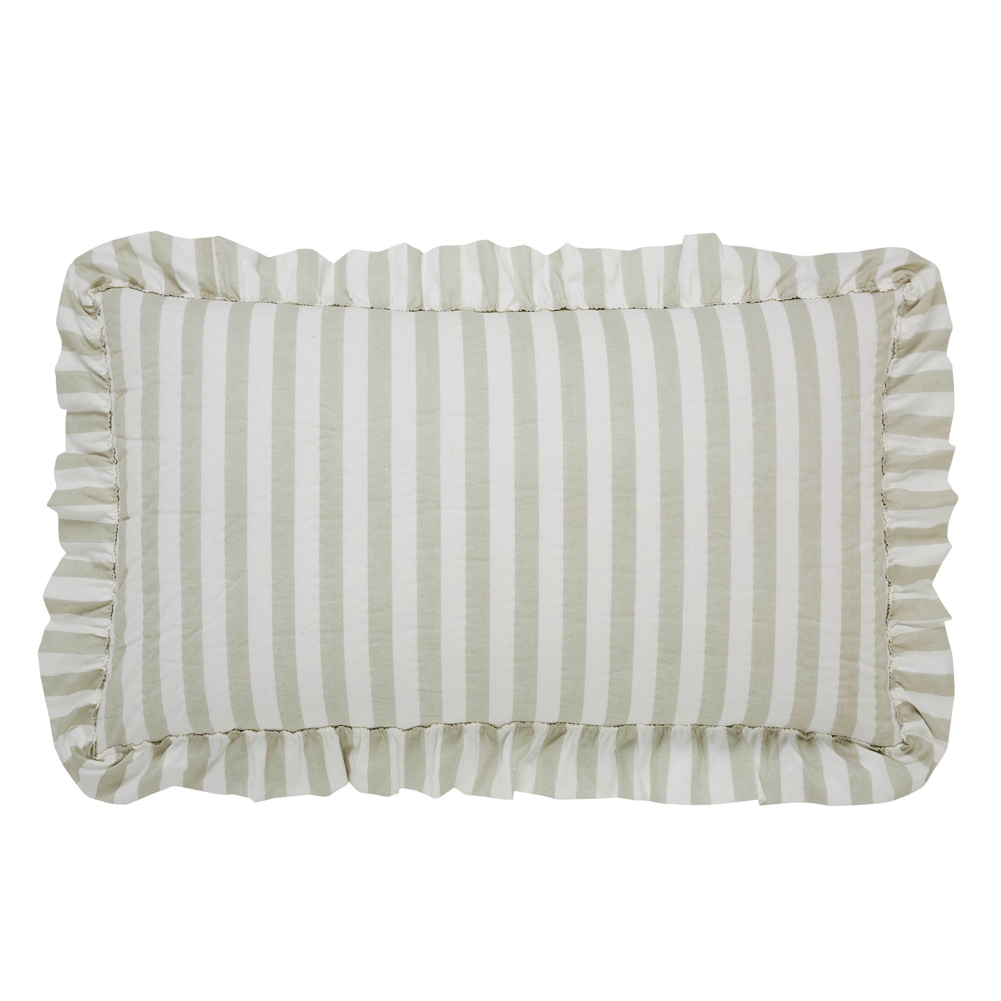 Finders Keepers Ruffled Grey Stripe 6pc Quilt Bundle - Luxury King VHC Brands