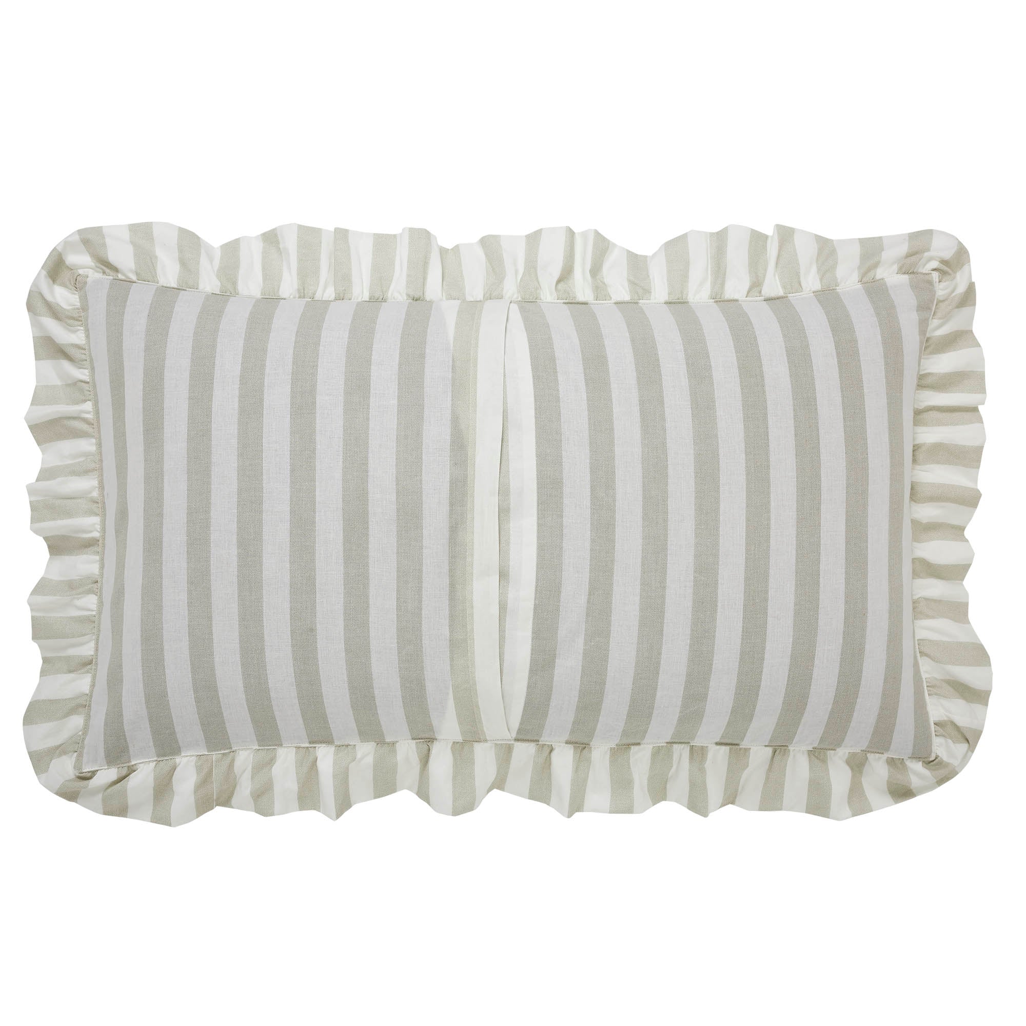 Finders Keepers Ruffled Grey Stripe 6pc Quilt Bundle - Luxury King VHC Brands