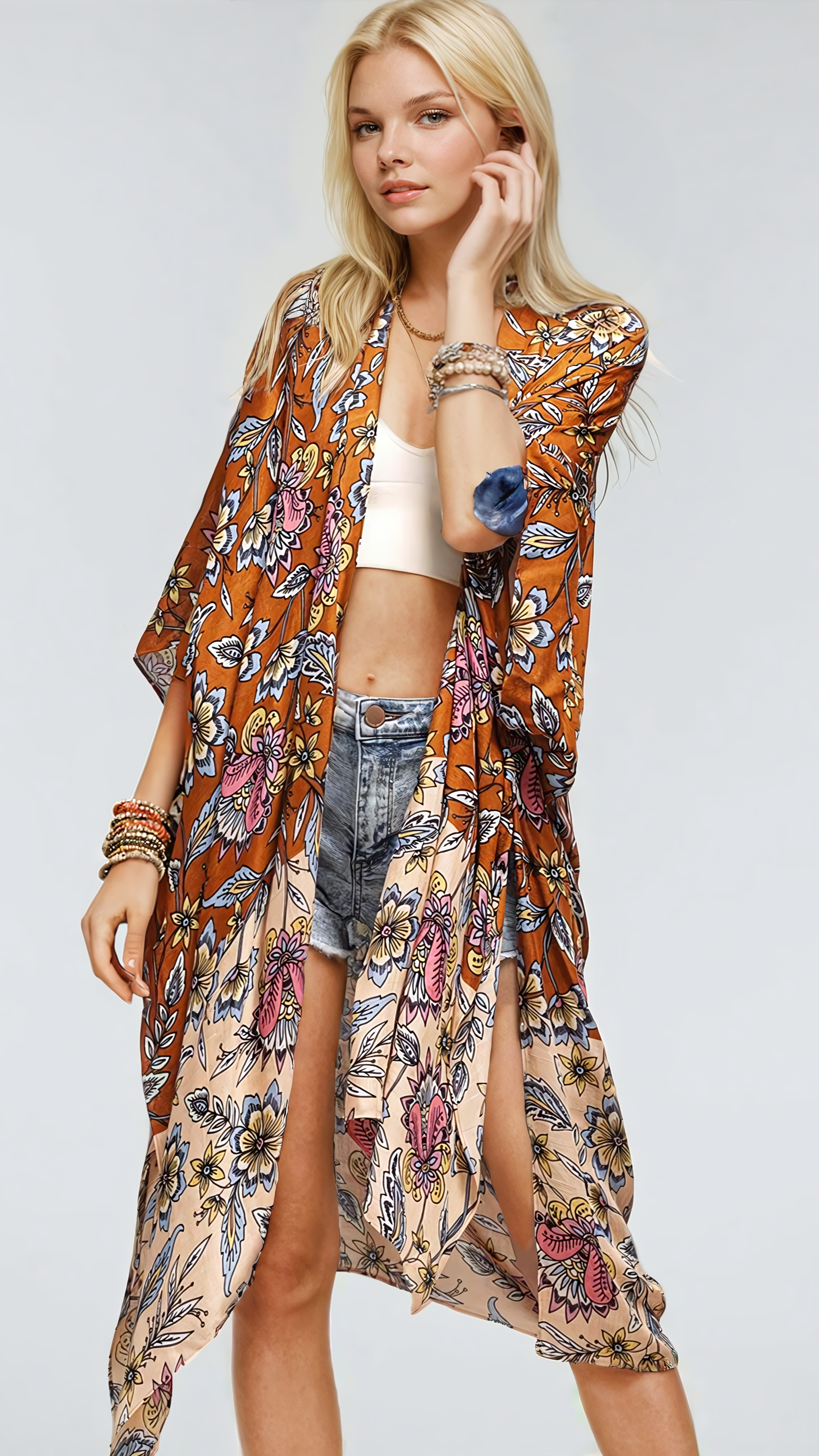 Bloom with Grace Kimono Fitkitty Culture Athleisure Wear, Yoga Wear & Women's Clothing