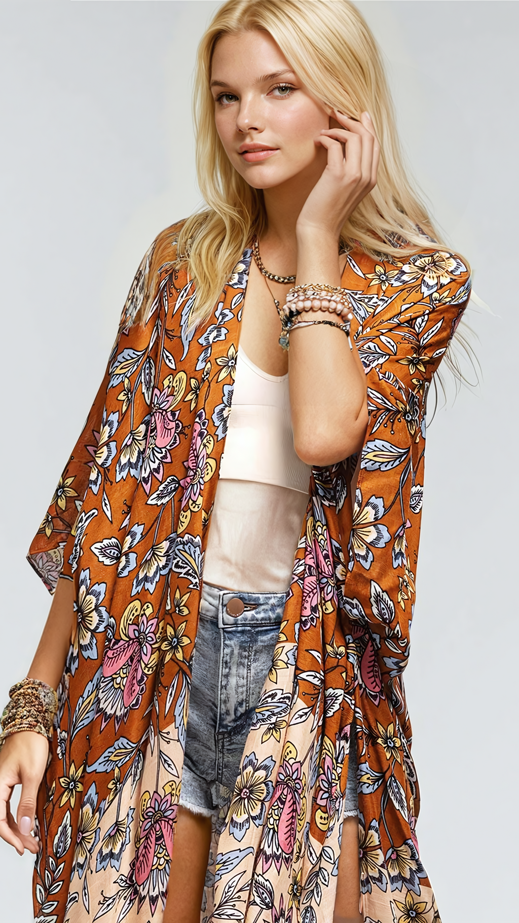 Bloom with Grace Kimono Fitkitty Culture Athleisure Wear, Yoga Wear & Women's Clothing