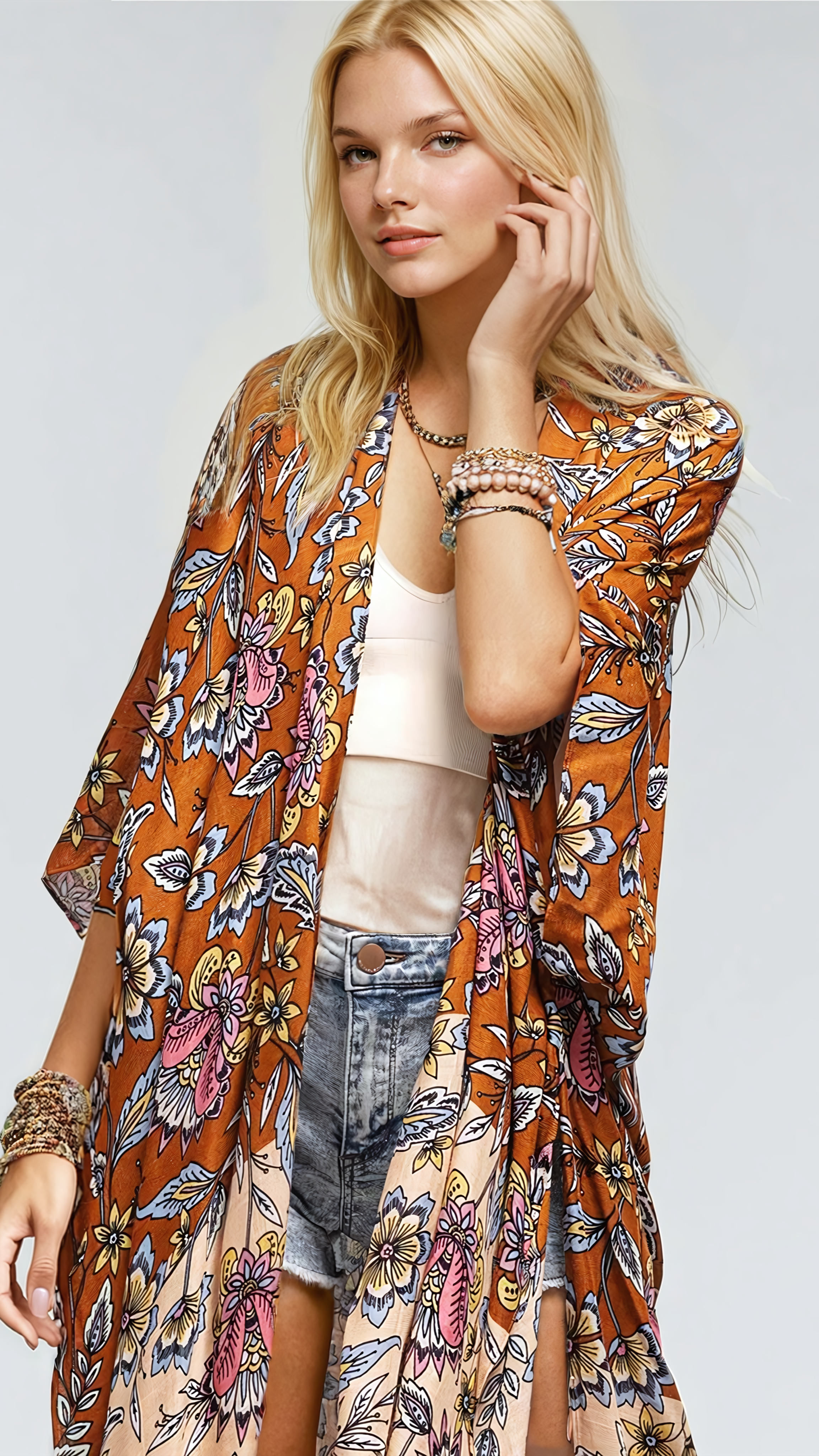 Bloom with Grace Kimono Fitkitty Culture Athleisure Wear, Yoga Wear & Women's Clothing