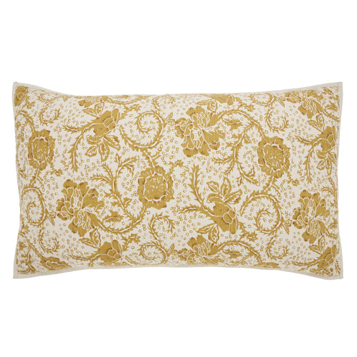Dorset Gold Floral Country Farmhouse Quilt VHC Brands