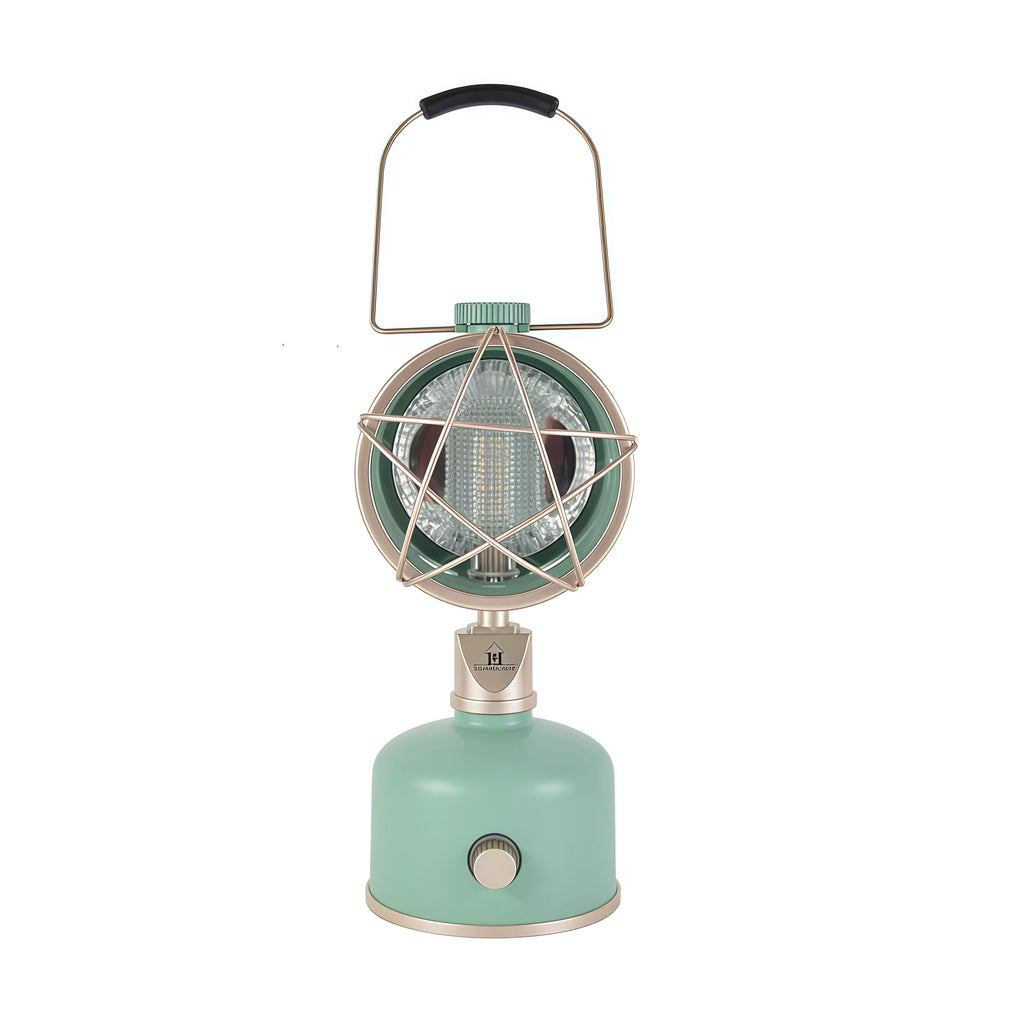 Technical view and solar panel details of the outdoor hanging garden lantern