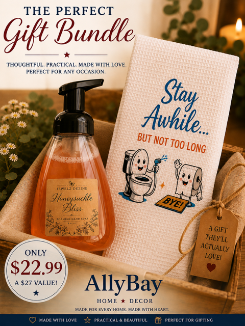 Honeysuckle Bliss Soap & Hand Towel Gift Set AllyBay