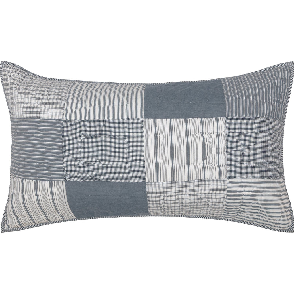 Sawyer Mill Blue King Patchwork Sham | Sanctuaries for the Strange VHC Brands