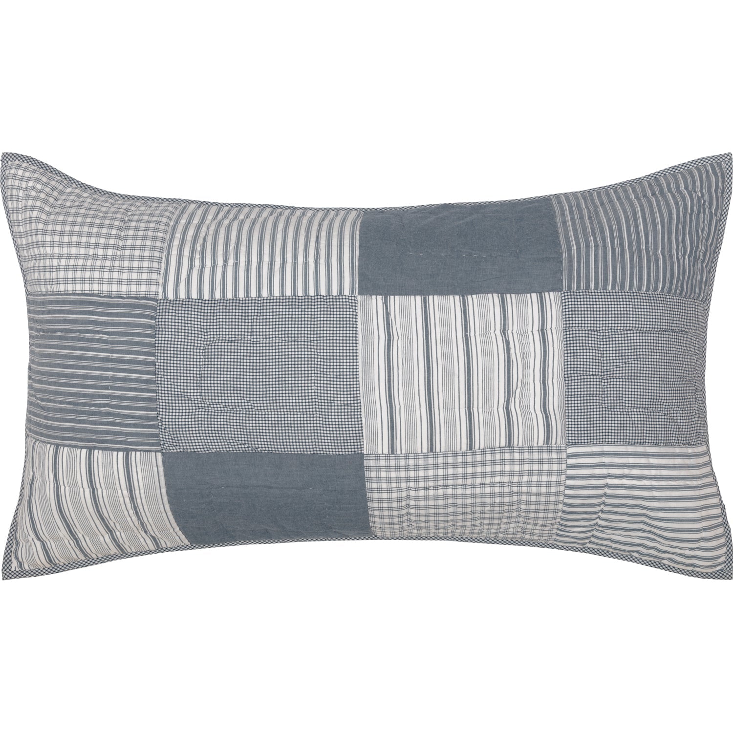 Sawyer Mill Blue King Patchwork Sham | Sanctuaries for the Strange VHC Brands