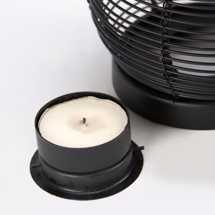 Enchanted Mushroom Wire Candle Holder – Rustic Metal Lantern Primitives by Kathy