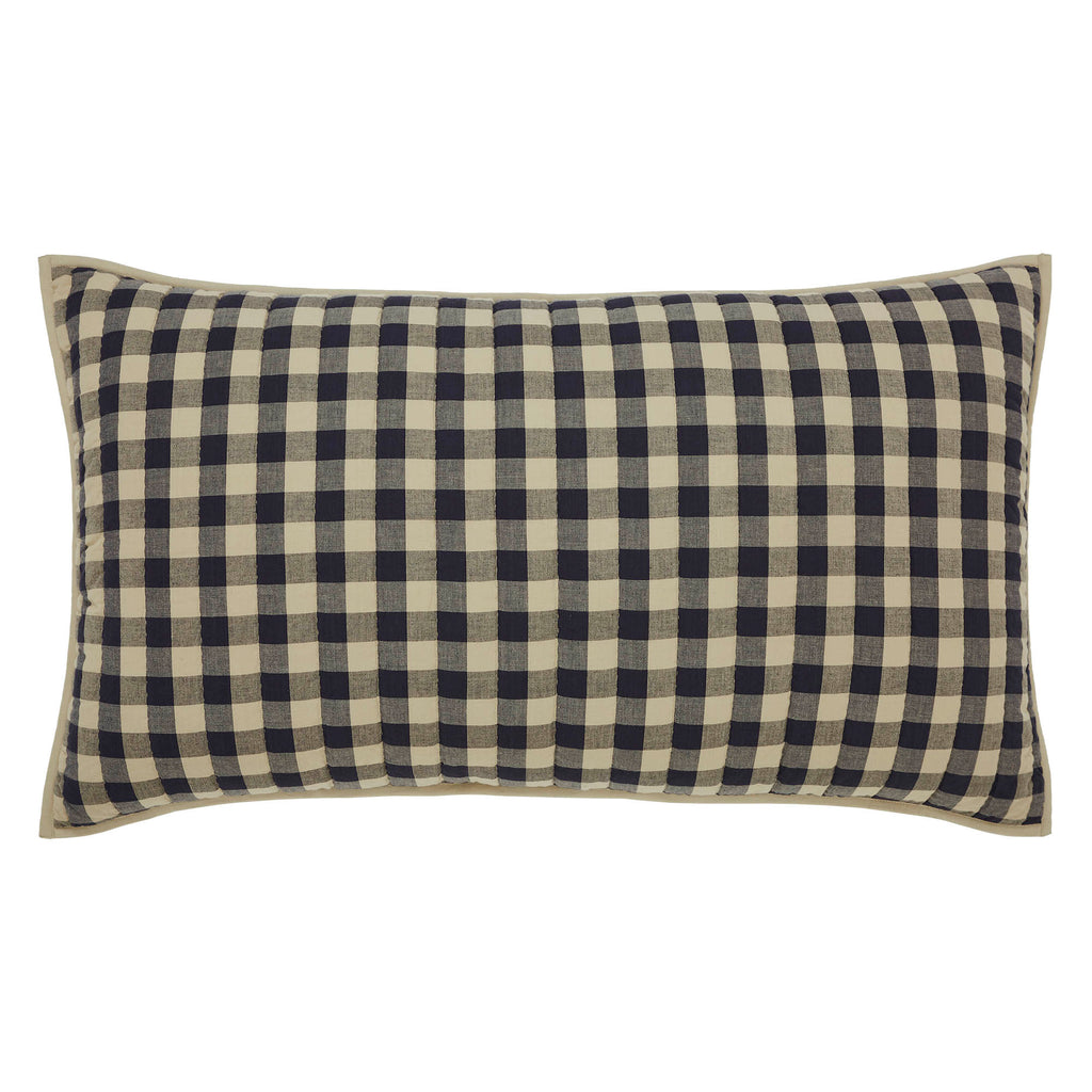 My Country King Quilt 5-Piece Bedding Set (Black & Tan Gingham)