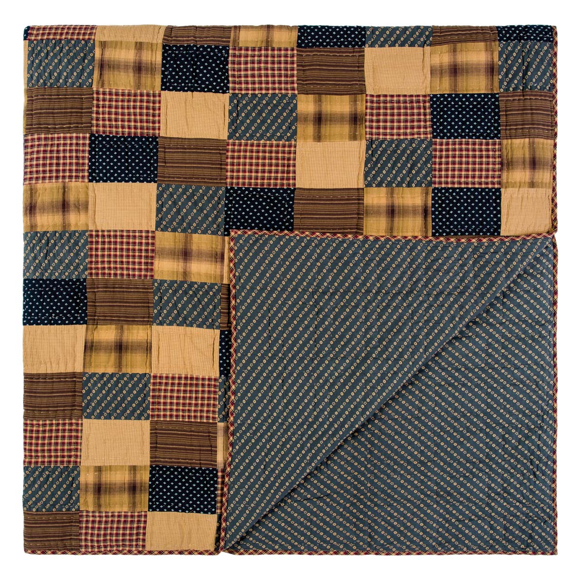 Patriotic Patch Quilted Quilt | Sanctuaries for the Strange VHC Brands