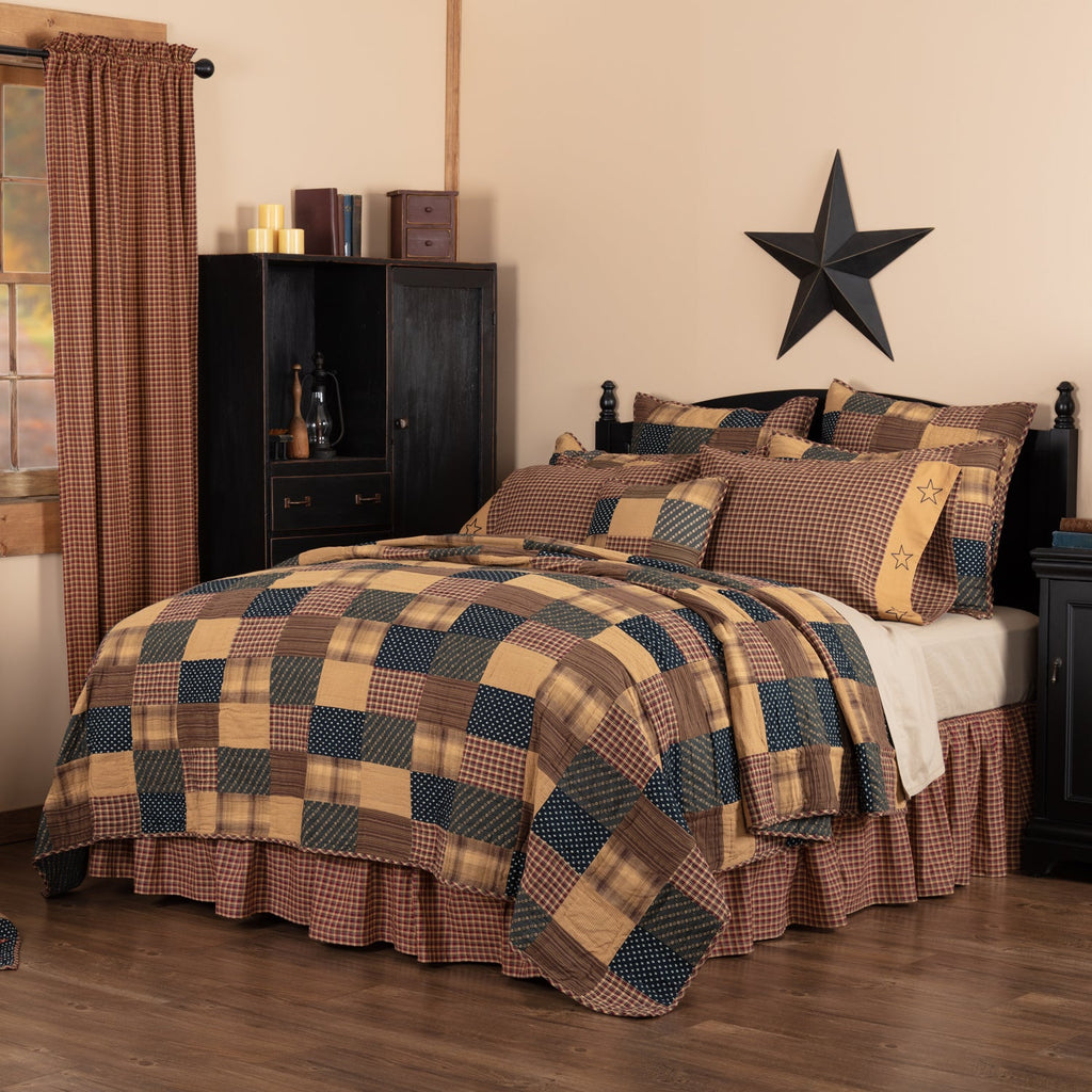 Patriotic Patch Quilted Quilt | Sanctuaries for the Strange VHC Brands