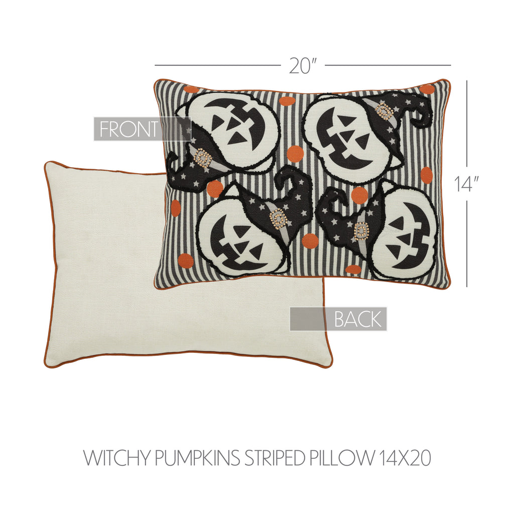 Cozy Jack-O'-Lantern Halloween Accent Pillow – Spooky Vintage Fall Decor
